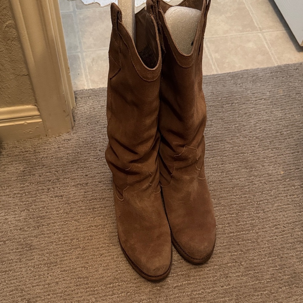 Brown Suede Women's Boots